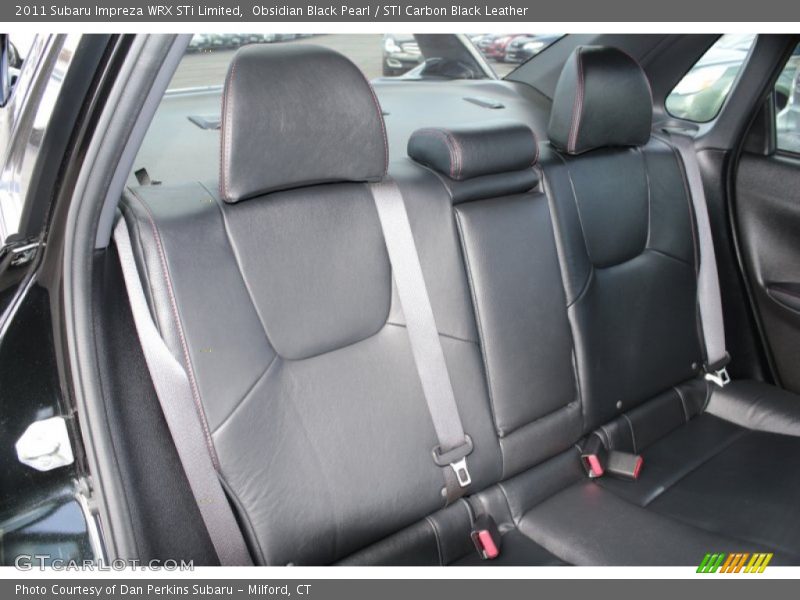 Rear Seat of 2011 Impreza WRX STi Limited
