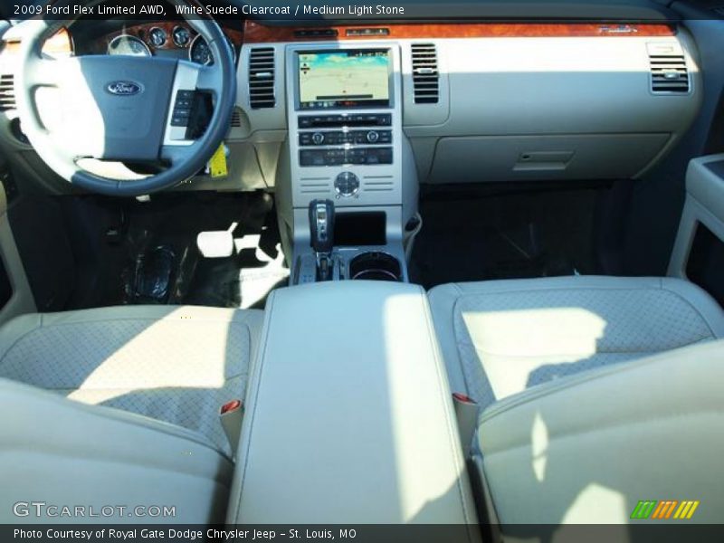 White Suede Clearcoat / Medium Light Stone 2009 Ford Flex Limited AWD