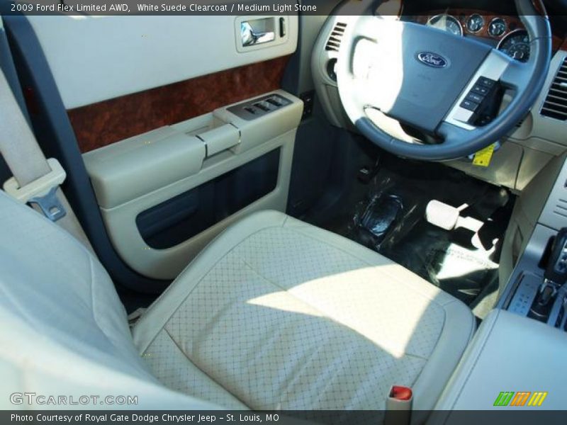 White Suede Clearcoat / Medium Light Stone 2009 Ford Flex Limited AWD