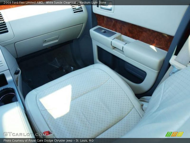 White Suede Clearcoat / Medium Light Stone 2009 Ford Flex Limited AWD