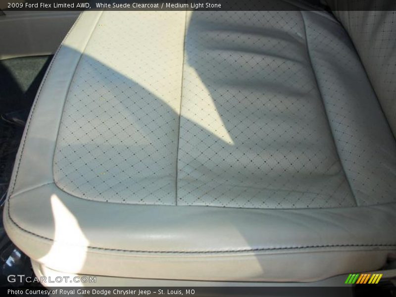 White Suede Clearcoat / Medium Light Stone 2009 Ford Flex Limited AWD