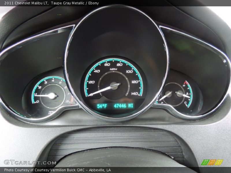 Taupe Gray Metallic / Ebony 2011 Chevrolet Malibu LT
