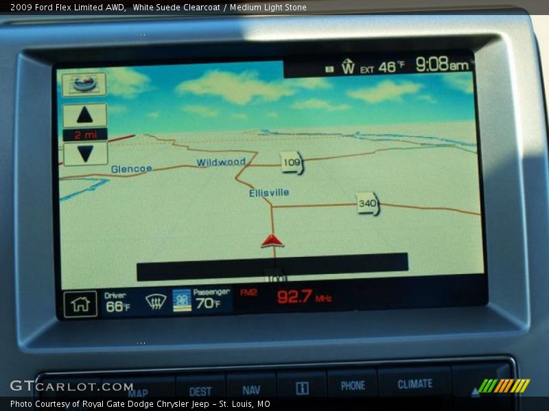 White Suede Clearcoat / Medium Light Stone 2009 Ford Flex Limited AWD