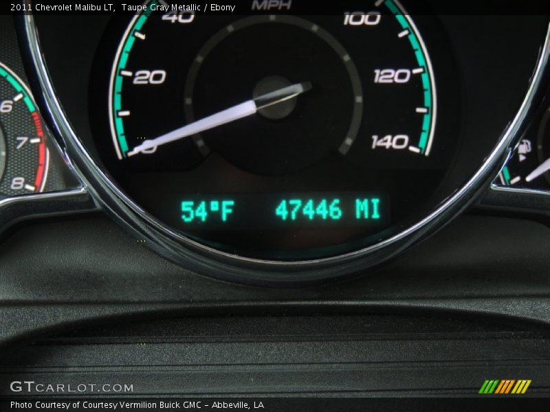 Taupe Gray Metallic / Ebony 2011 Chevrolet Malibu LT