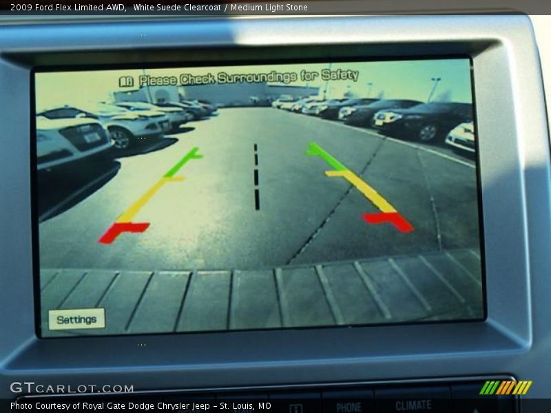 White Suede Clearcoat / Medium Light Stone 2009 Ford Flex Limited AWD