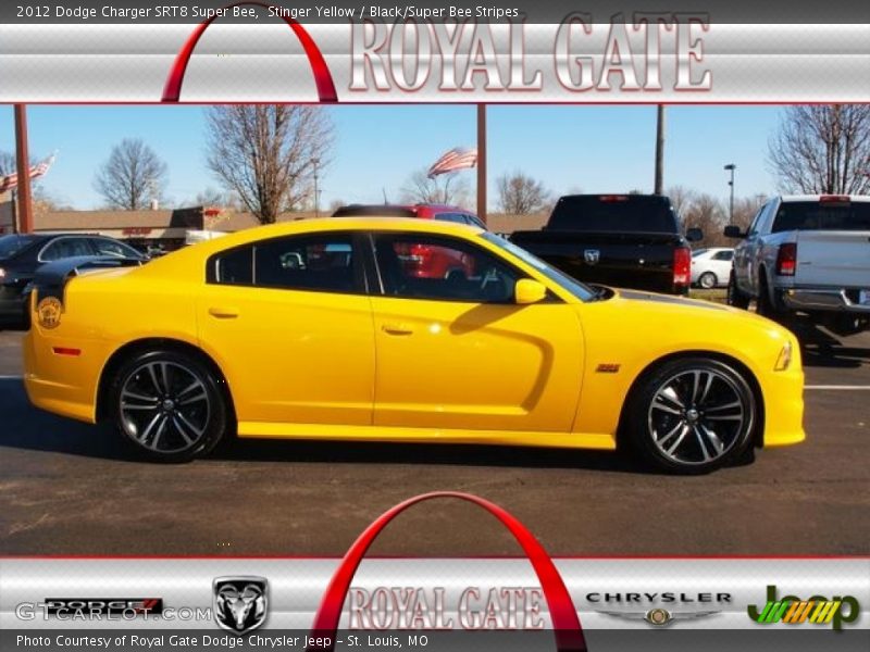 Stinger Yellow / Black/Super Bee Stripes 2012 Dodge Charger SRT8 Super Bee