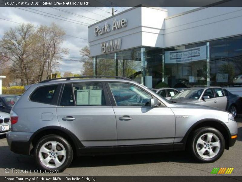 Silver Grey Metallic / Black 2007 BMW X3 3.0si