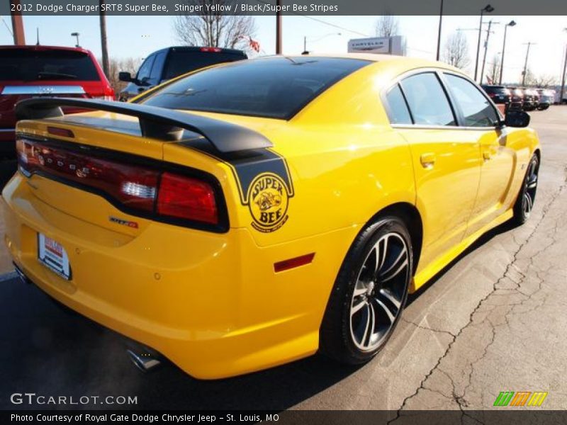 Stinger Yellow / Black/Super Bee Stripes 2012 Dodge Charger SRT8 Super Bee