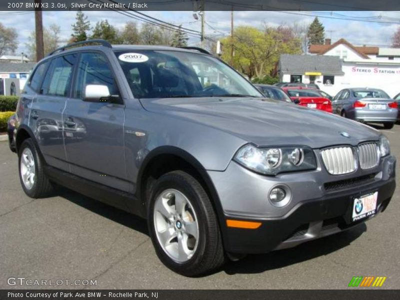 Silver Grey Metallic / Black 2007 BMW X3 3.0si