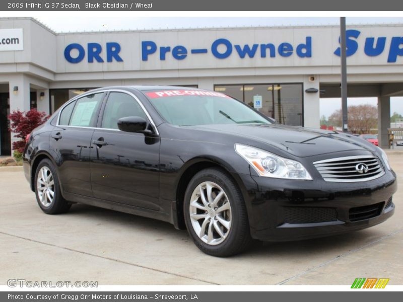 Black Obsidian / Wheat 2009 Infiniti G 37 Sedan