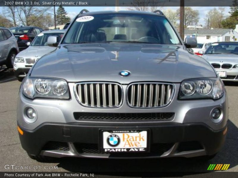 Silver Grey Metallic / Black 2007 BMW X3 3.0si