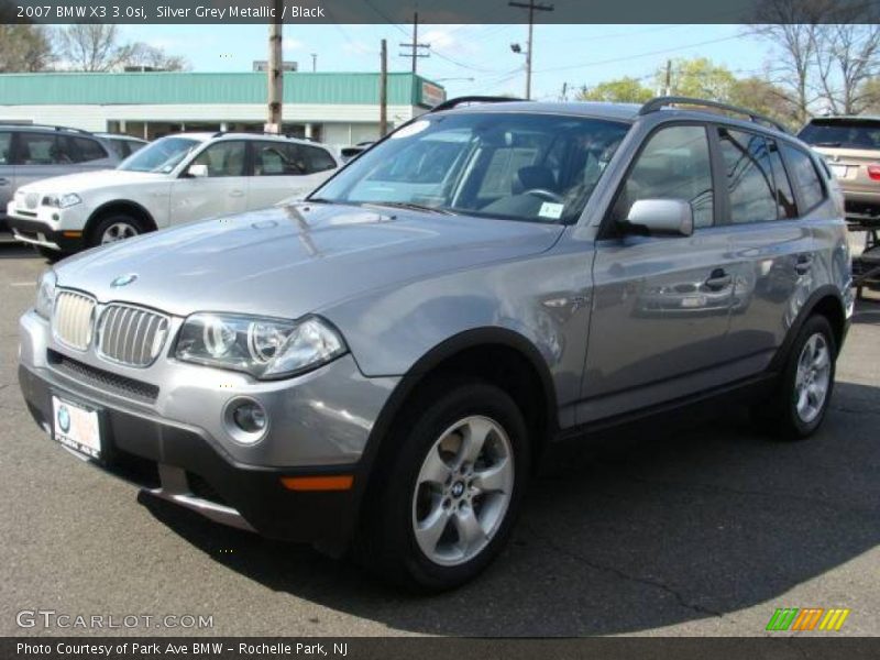 Silver Grey Metallic / Black 2007 BMW X3 3.0si