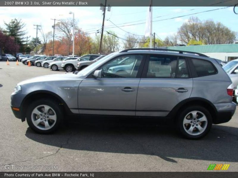 Silver Grey Metallic / Black 2007 BMW X3 3.0si