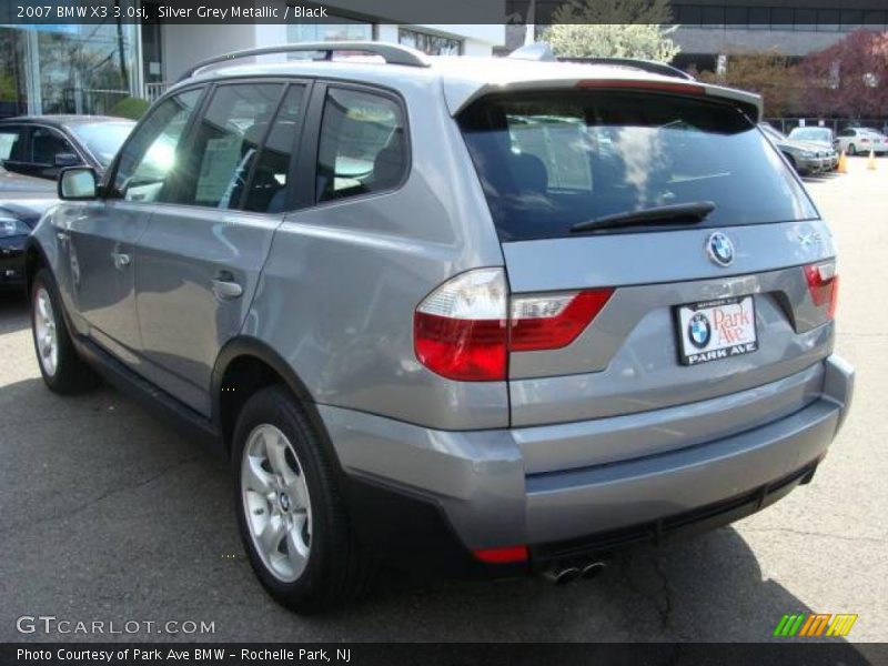 Silver Grey Metallic / Black 2007 BMW X3 3.0si