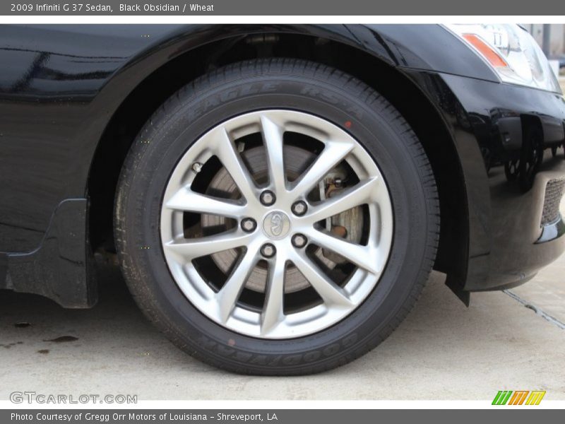 Black Obsidian / Wheat 2009 Infiniti G 37 Sedan