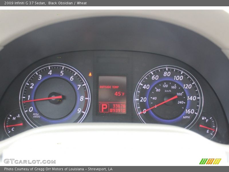 Black Obsidian / Wheat 2009 Infiniti G 37 Sedan