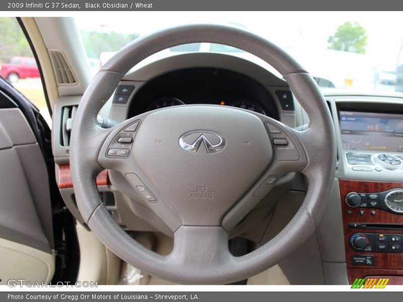 Black Obsidian / Wheat 2009 Infiniti G 37 Sedan