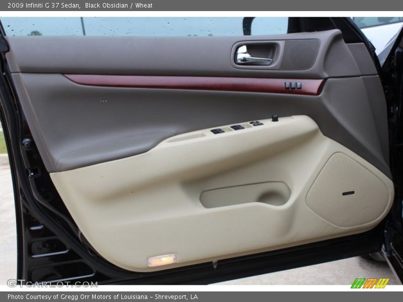 Black Obsidian / Wheat 2009 Infiniti G 37 Sedan