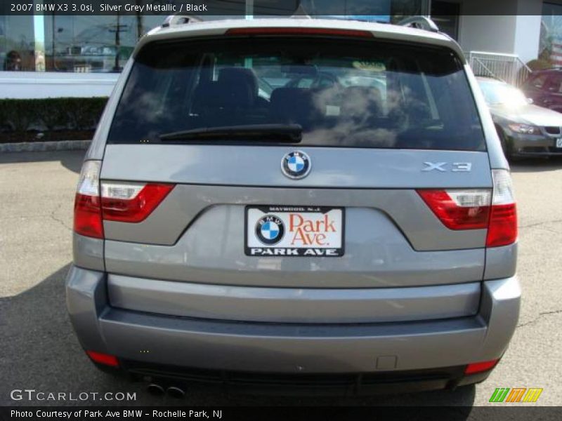 Silver Grey Metallic / Black 2007 BMW X3 3.0si
