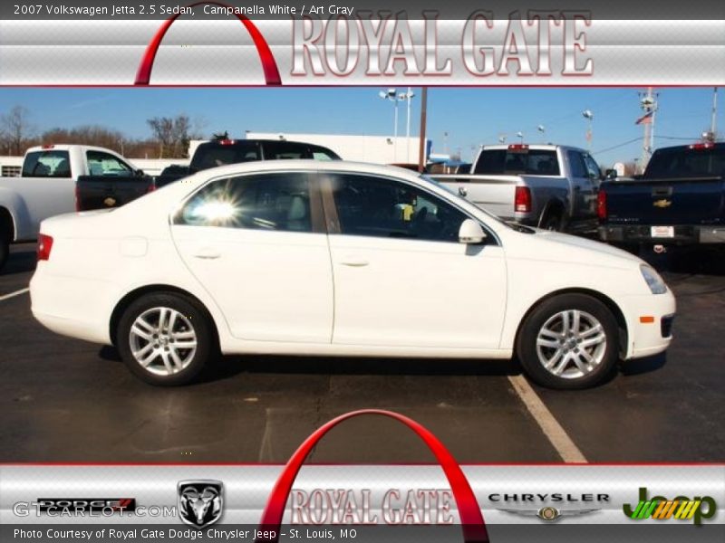 Campanella White / Art Gray 2007 Volkswagen Jetta 2.5 Sedan