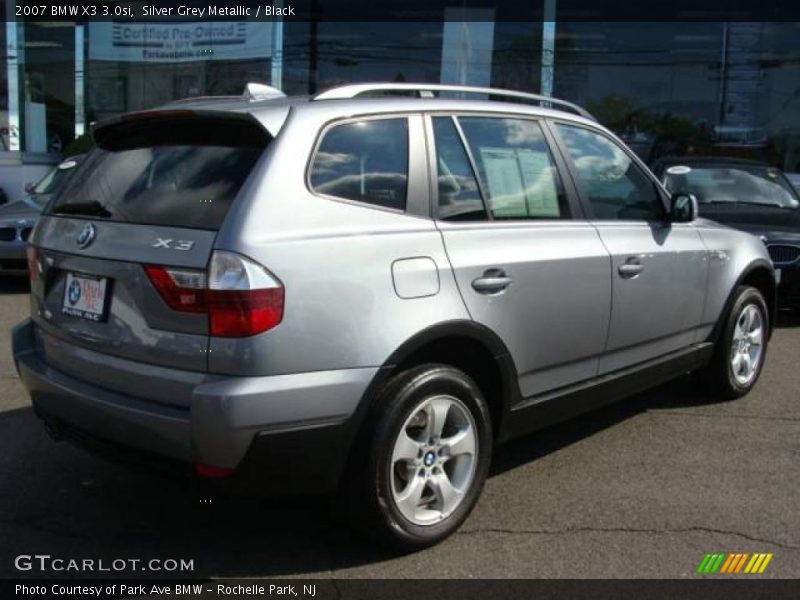 Silver Grey Metallic / Black 2007 BMW X3 3.0si