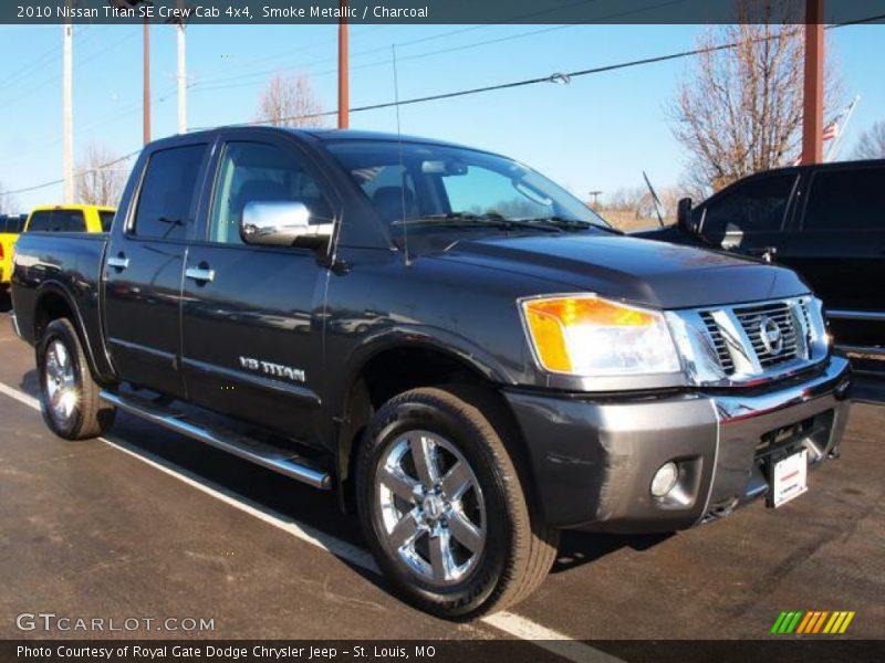 Smoke Metallic / Charcoal 2010 Nissan Titan SE Crew Cab 4x4