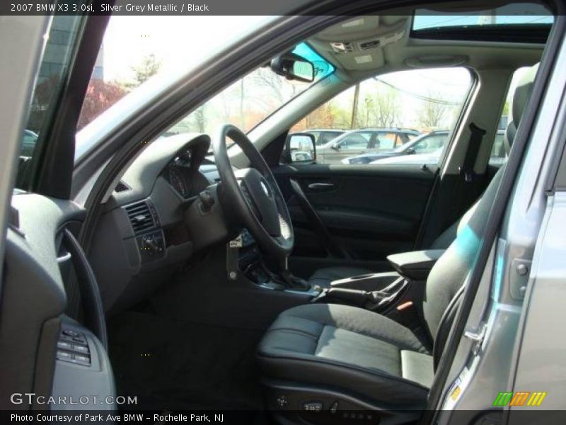Silver Grey Metallic / Black 2007 BMW X3 3.0si