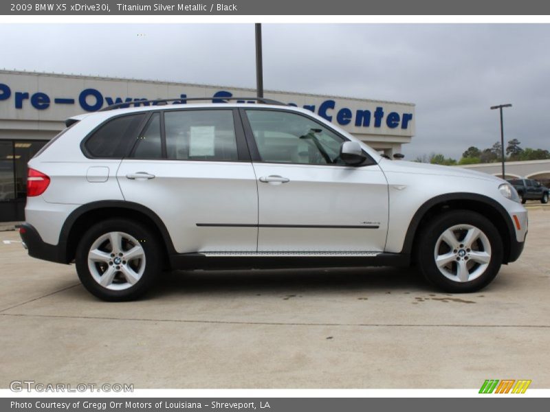 Titanium Silver Metallic / Black 2009 BMW X5 xDrive30i