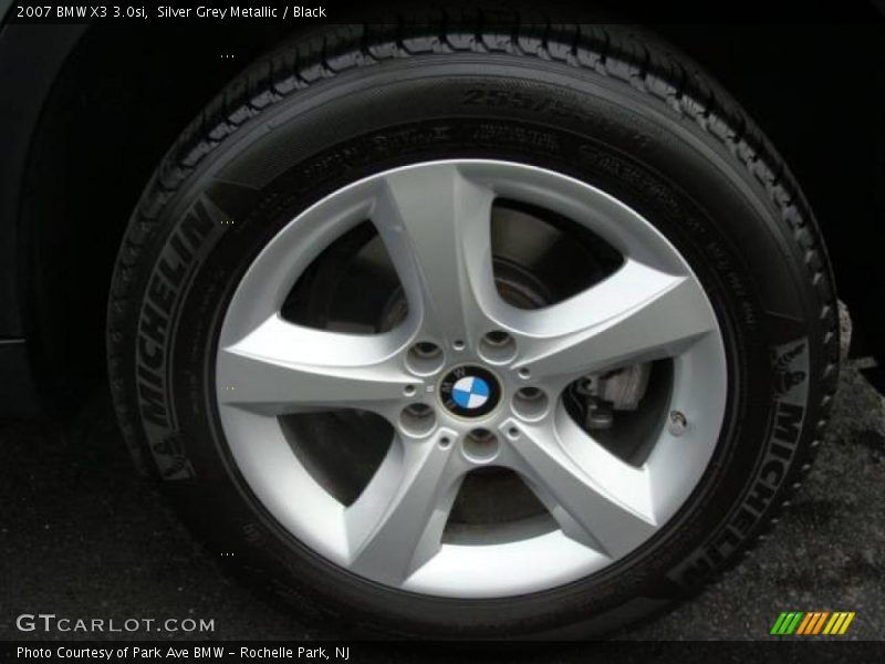 Silver Grey Metallic / Black 2007 BMW X3 3.0si
