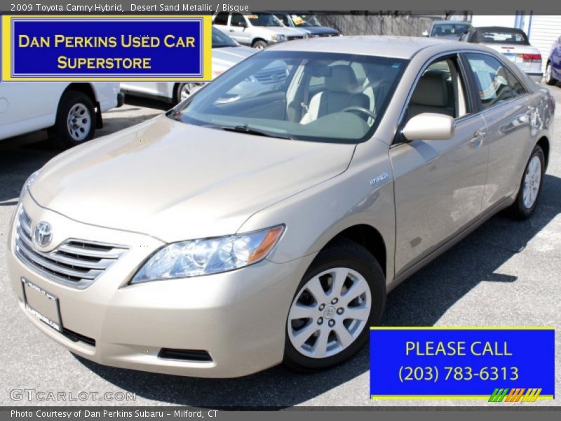 Desert Sand Metallic / Bisque 2009 Toyota Camry Hybrid