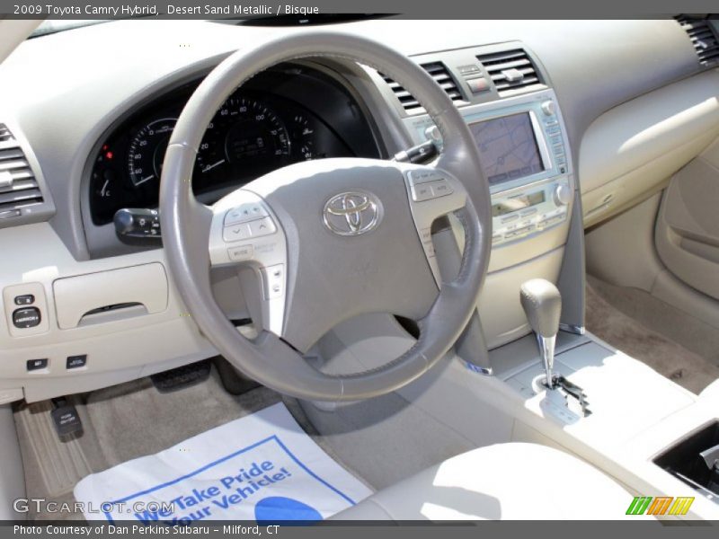 Desert Sand Metallic / Bisque 2009 Toyota Camry Hybrid