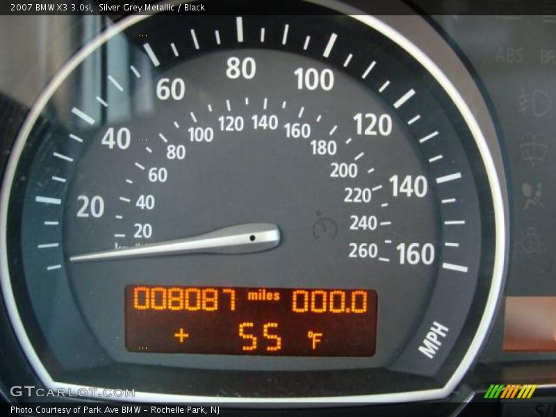 Silver Grey Metallic / Black 2007 BMW X3 3.0si