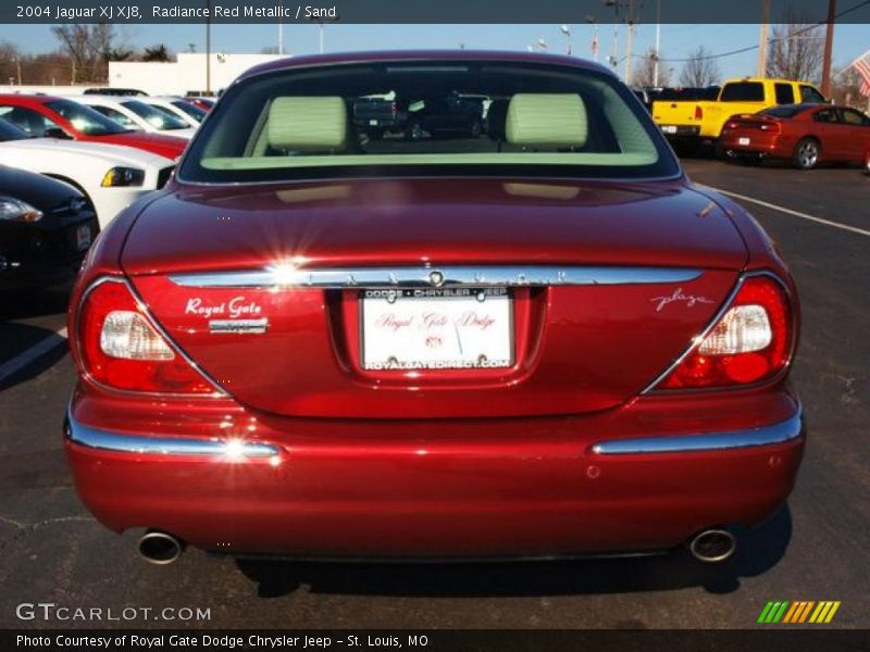 Radiance Red Metallic / Sand 2004 Jaguar XJ XJ8