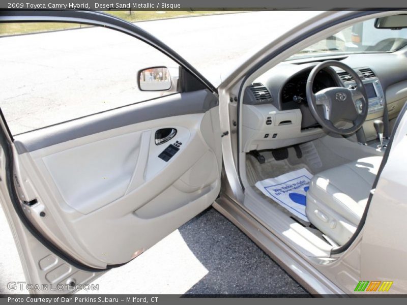 Desert Sand Metallic / Bisque 2009 Toyota Camry Hybrid