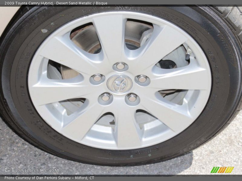 Desert Sand Metallic / Bisque 2009 Toyota Camry Hybrid