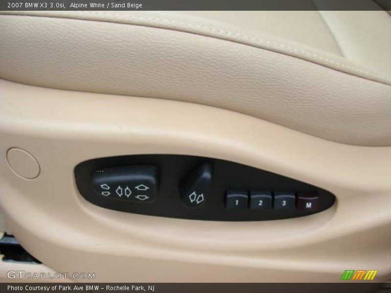 Alpine White / Sand Beige 2007 BMW X3 3.0si