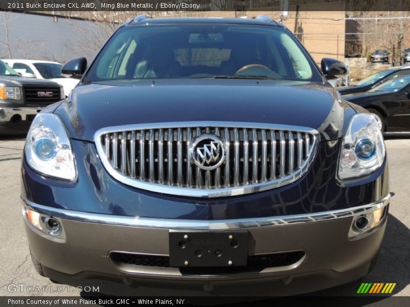 Ming Blue Metallic / Ebony/Ebony 2011 Buick Enclave CXL AWD