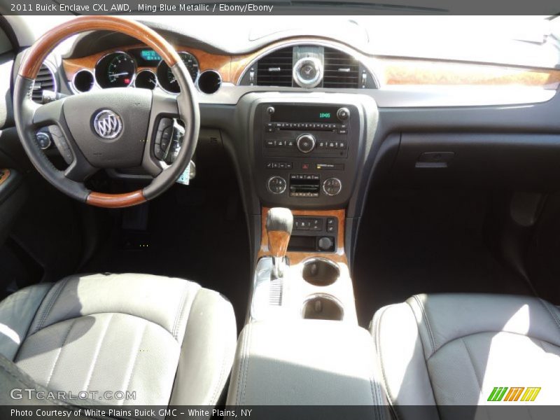 Ming Blue Metallic / Ebony/Ebony 2011 Buick Enclave CXL AWD