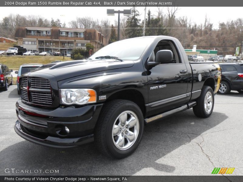 Front 3/4 View of 2004 Ram 1500 Rumble Bee Regular Cab 4x4