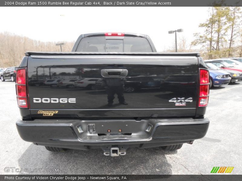 Black / Dark Slate Gray/Yellow Accents 2004 Dodge Ram 1500 Rumble Bee Regular Cab 4x4
