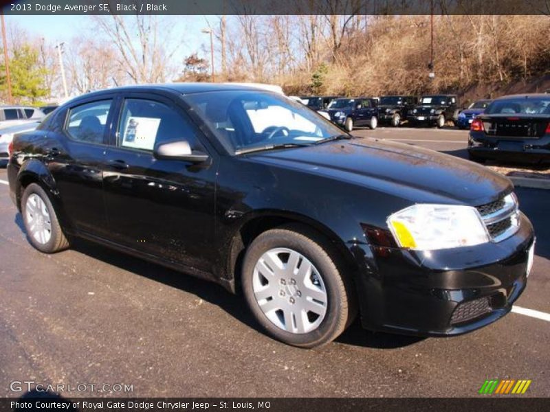 Black / Black 2013 Dodge Avenger SE