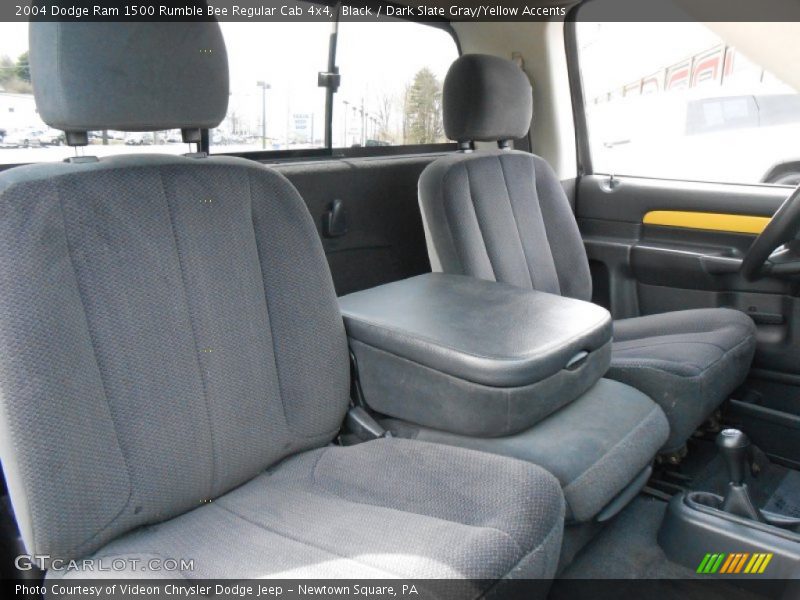  2004 Ram 1500 Rumble Bee Regular Cab 4x4 Dark Slate Gray/Yellow Accents Interior