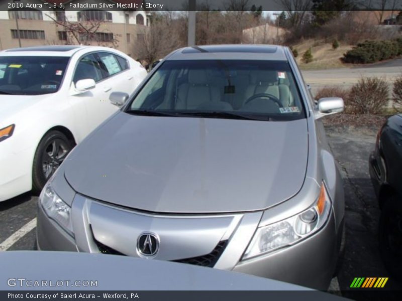 Palladium Silver Metallic / Ebony 2010 Acura TL 3.5