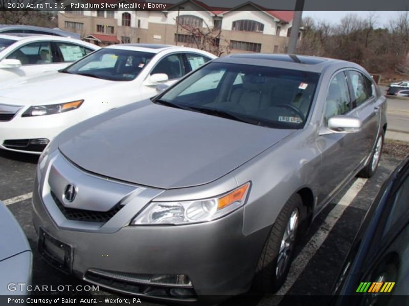 Palladium Silver Metallic / Ebony 2010 Acura TL 3.5