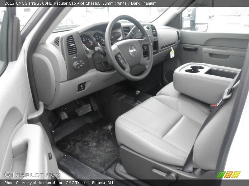 Summit White / Dark Titanium 2013 GMC Sierra 3500HD Regular Cab 4x4 Chassis