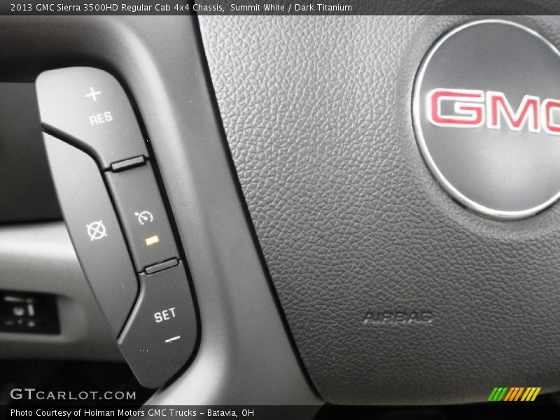 Summit White / Dark Titanium 2013 GMC Sierra 3500HD Regular Cab 4x4 Chassis