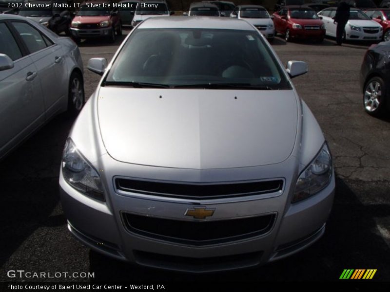 Silver Ice Metallic / Ebony 2012 Chevrolet Malibu LT