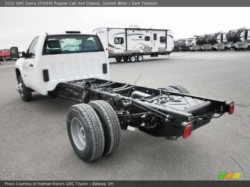 Summit White / Dark Titanium 2013 GMC Sierra 3500HD Regular Cab 4x4 Chassis