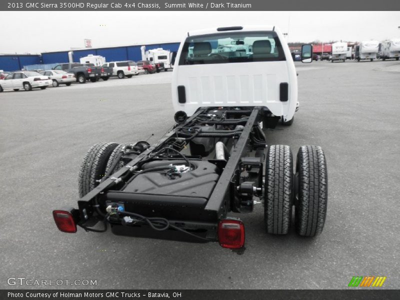 Summit White / Dark Titanium 2013 GMC Sierra 3500HD Regular Cab 4x4 Chassis
