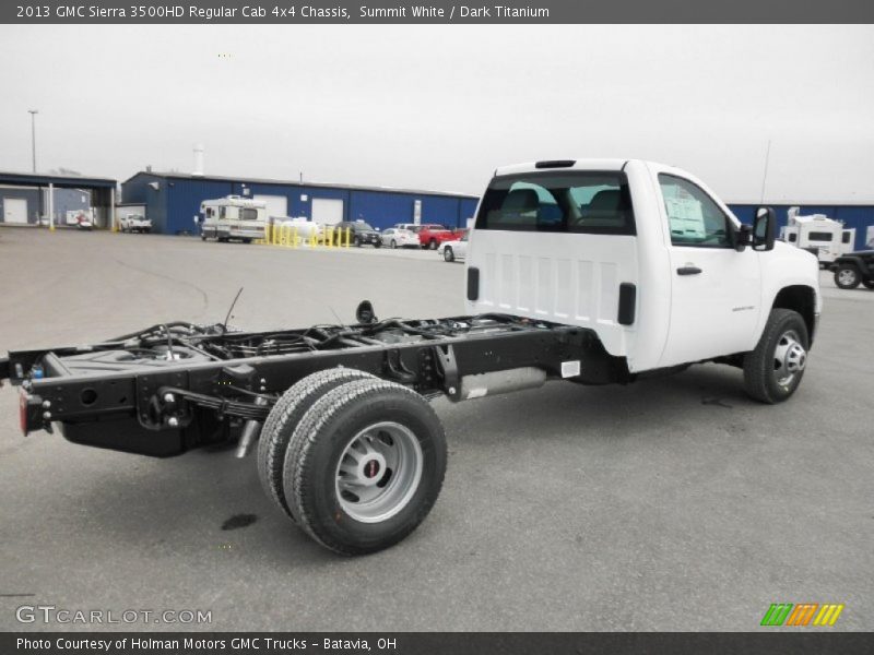 Summit White / Dark Titanium 2013 GMC Sierra 3500HD Regular Cab 4x4 Chassis